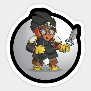 Relic Hunters - Human Pirate with Chainmail Sticker